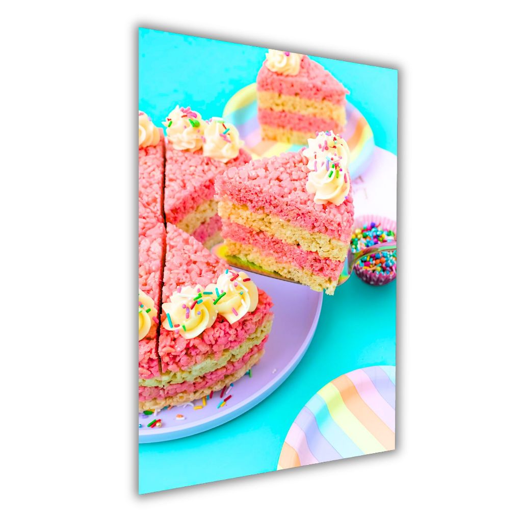 Quadros Decorativos Sala Quarto Confeitaria Bolo Doce 60x40 3mm 4k