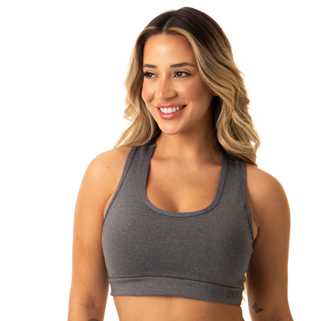 Top Academia Modelador Compressão Fitness Ginástica Esporte Suplex Preto Cinza Esporte Feminino