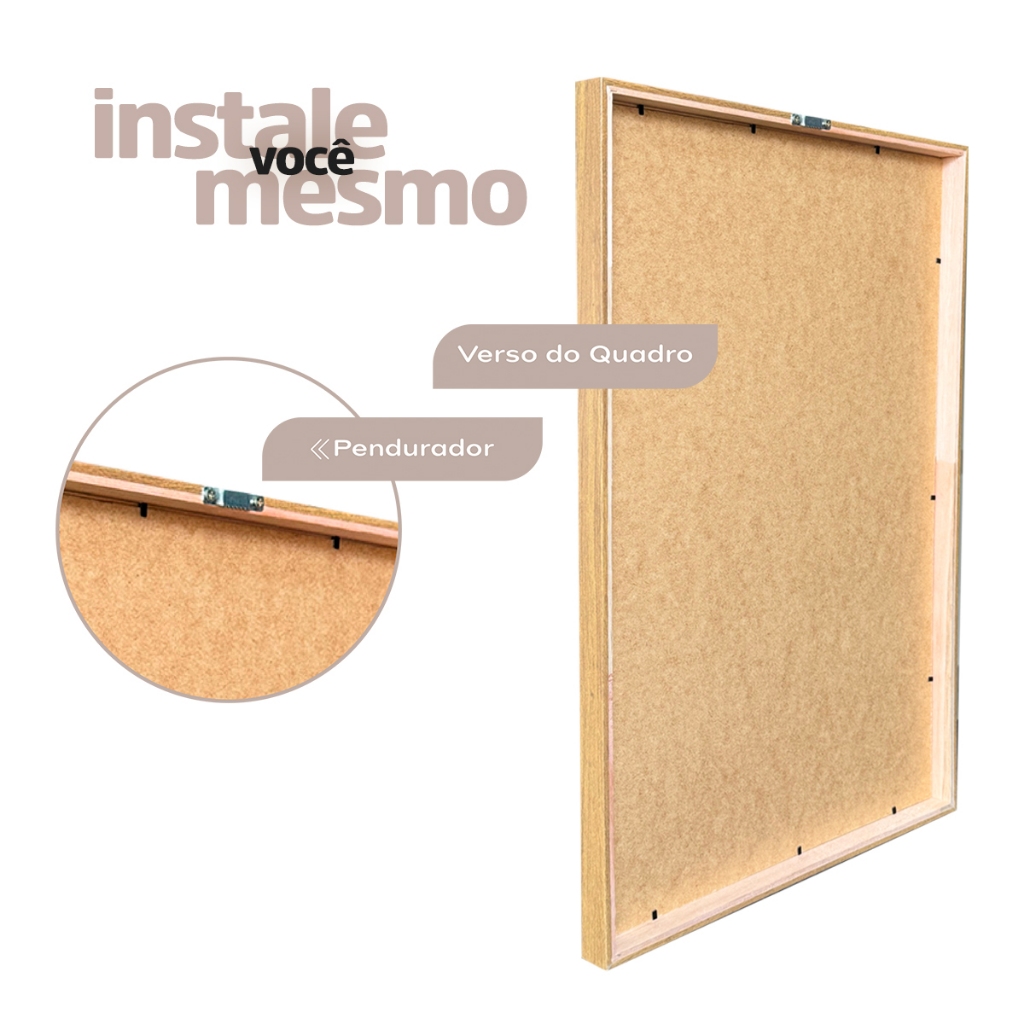 Quadro Decorativo Para Sala Com Moldura Folhagem · foto 2