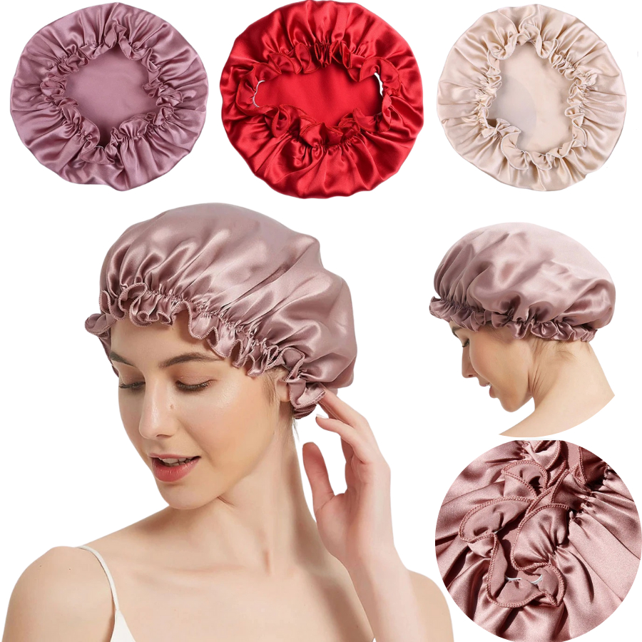 Kit 6/12/24 Unidades Touca de Cetim Anti Frizz em Oferta na Shopee