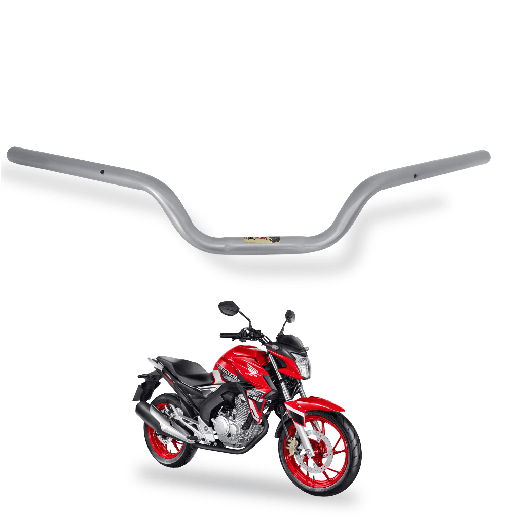 Guidão Cb Twister 250f 2016 2017 2018 2019 2020 2021 2022 Modelo Original PRATA