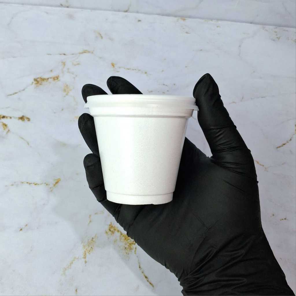 Copo 120ml Térmico de Isopor Com ou Sem Tampa Plástica para Delivery