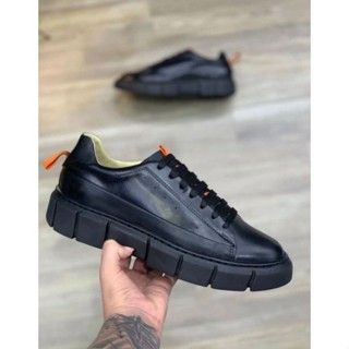 Tênis Masculino em Couro Legítimo Moderno Casual Urbano Despojado Confortável em Oferta na Shopee
