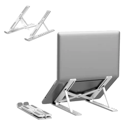 Suporte Base para Notebook ou Tablet Plástico Dobrável e Portátil Com 7 Níveis de Ajuste