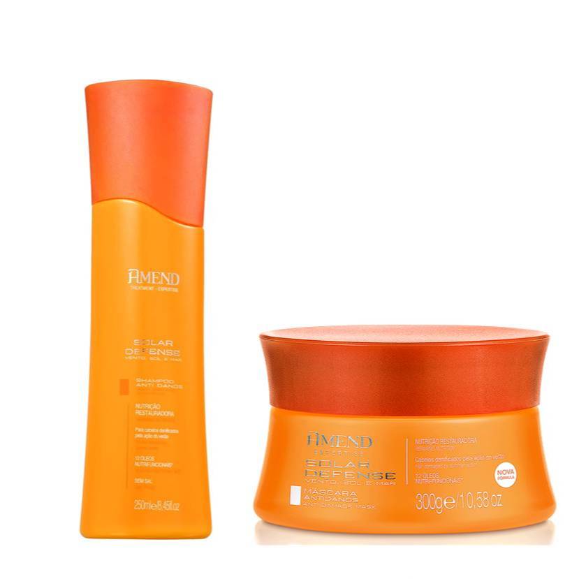 Amend Expertise Kit Solar Defense Shampoo 250ml e Mascara 300ml em Oferta na Shopee