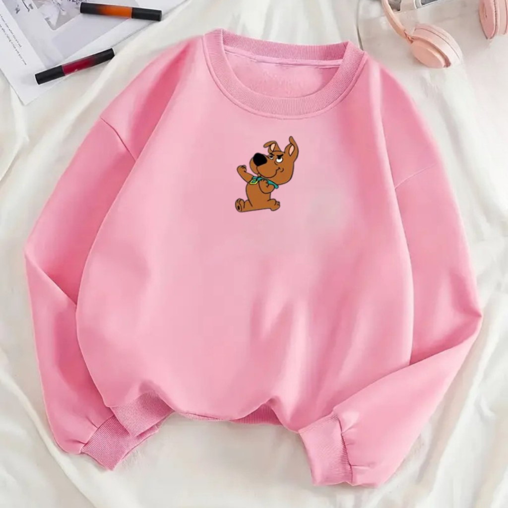 Moletom Blusa de Frio Casaco Feminino Estampas Minimalistas Em 100% Algodão Gola Careca Plus Size em Oferta na Shopee