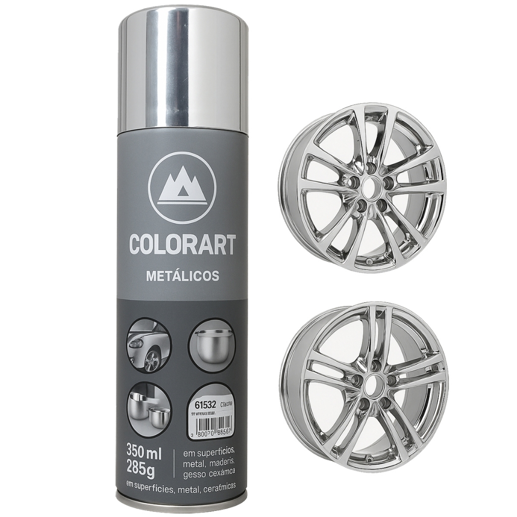 Tinta Spray Cromado Automotiva Carro Moto Roda Chapas Bike em Oferta na Shopee