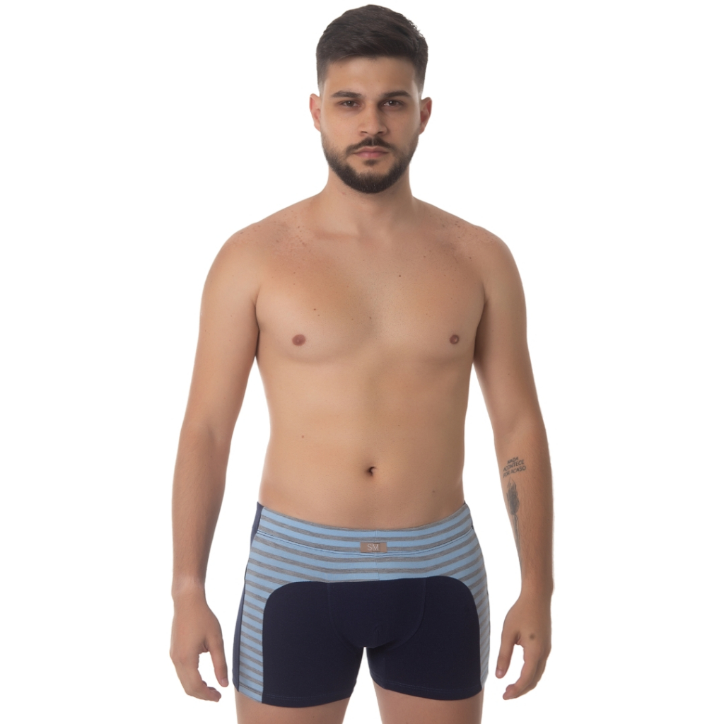 Cueca Boxer Adulto de Algodão- Confortável e Não Enrola Nas Pernas