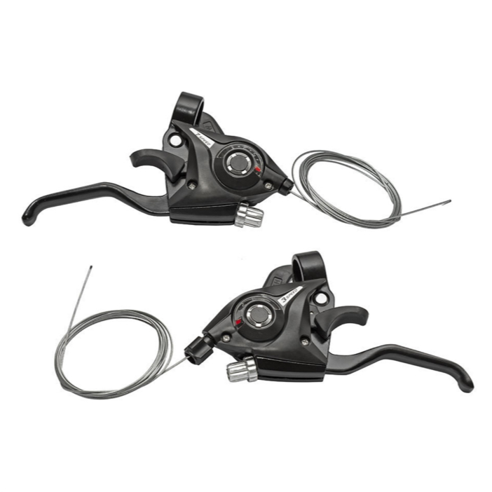 Par de Passador Trocador Alvanca cambio 21v Tipo Shimano Manete Alumínio em Oferta na Shopee