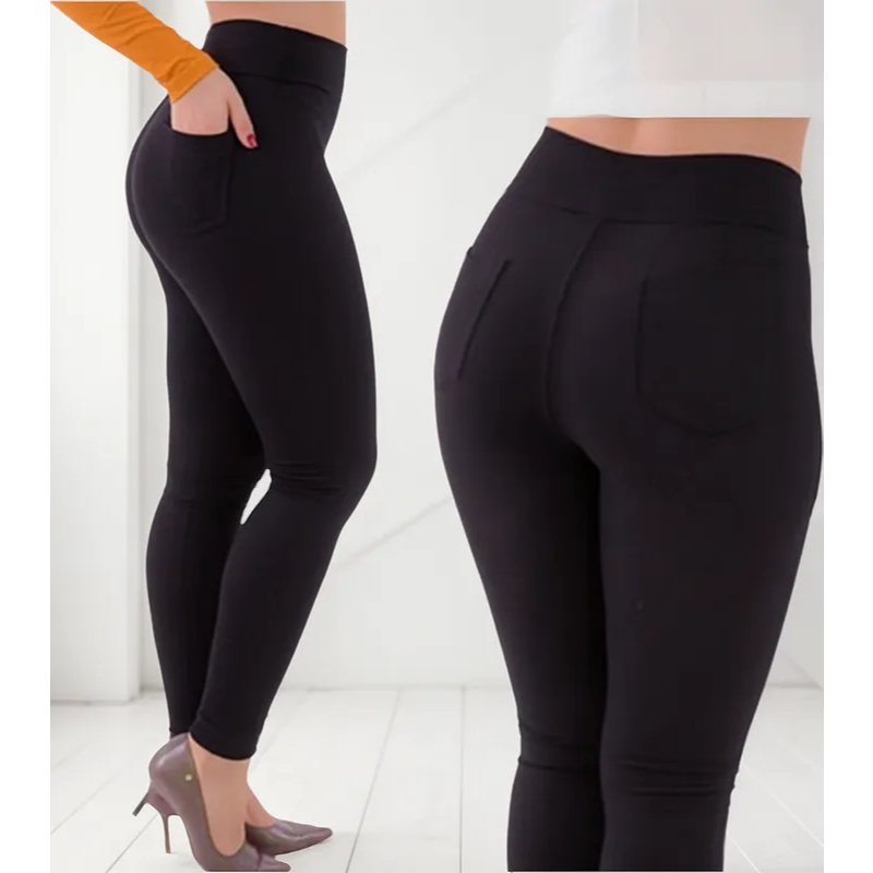 Calça Legging  c bolso Feminino Cintura Alta K2b Jeans 100% Original pociana REF:009547 em Oferta na Shopee
