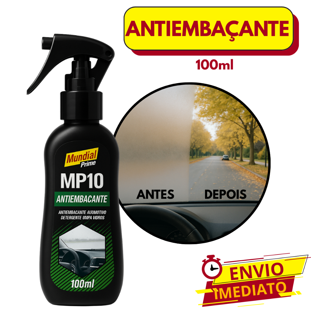Spray Antiembaçante Automotivo Parabrisa Capacete Limpa Vidros 100ml