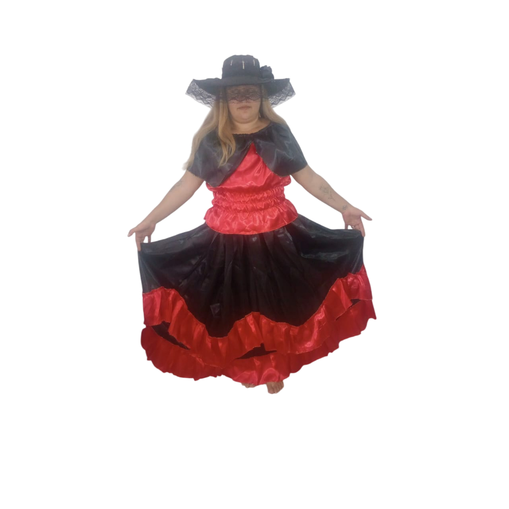 Roupa Cojunto Pomba Gira Padilha Dama Da Noite Cabaré Cemitério Encruzilhada Estrada Umbanda Candomblé