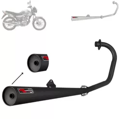 Escapamento Escape Super Adventure Ml Competition Longo Moto Titan 150 Esd 2009 2010 2011 2012 2013