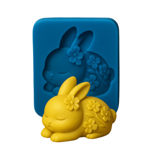 Molde de Silicone Coelho para Fazer Sabonetes, Biscuit, Resina Epóxi, Velas e Chaveiros em Oferta na Shopee