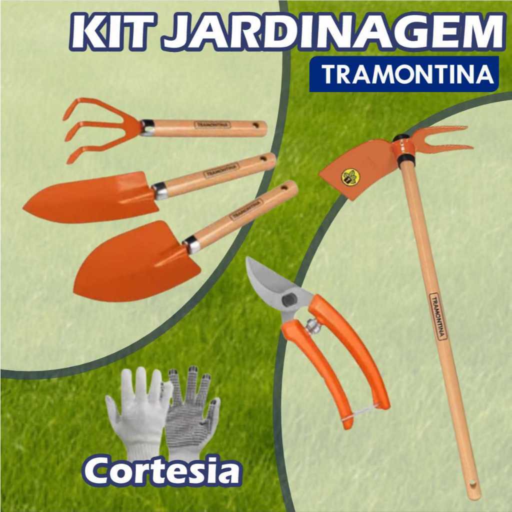 Conjunto Para Jardinagem 5 Peças Tamontina Ancinho Pazinha Larga Pazinha Estreita Tesoura de Poda em Oferta na Shopee