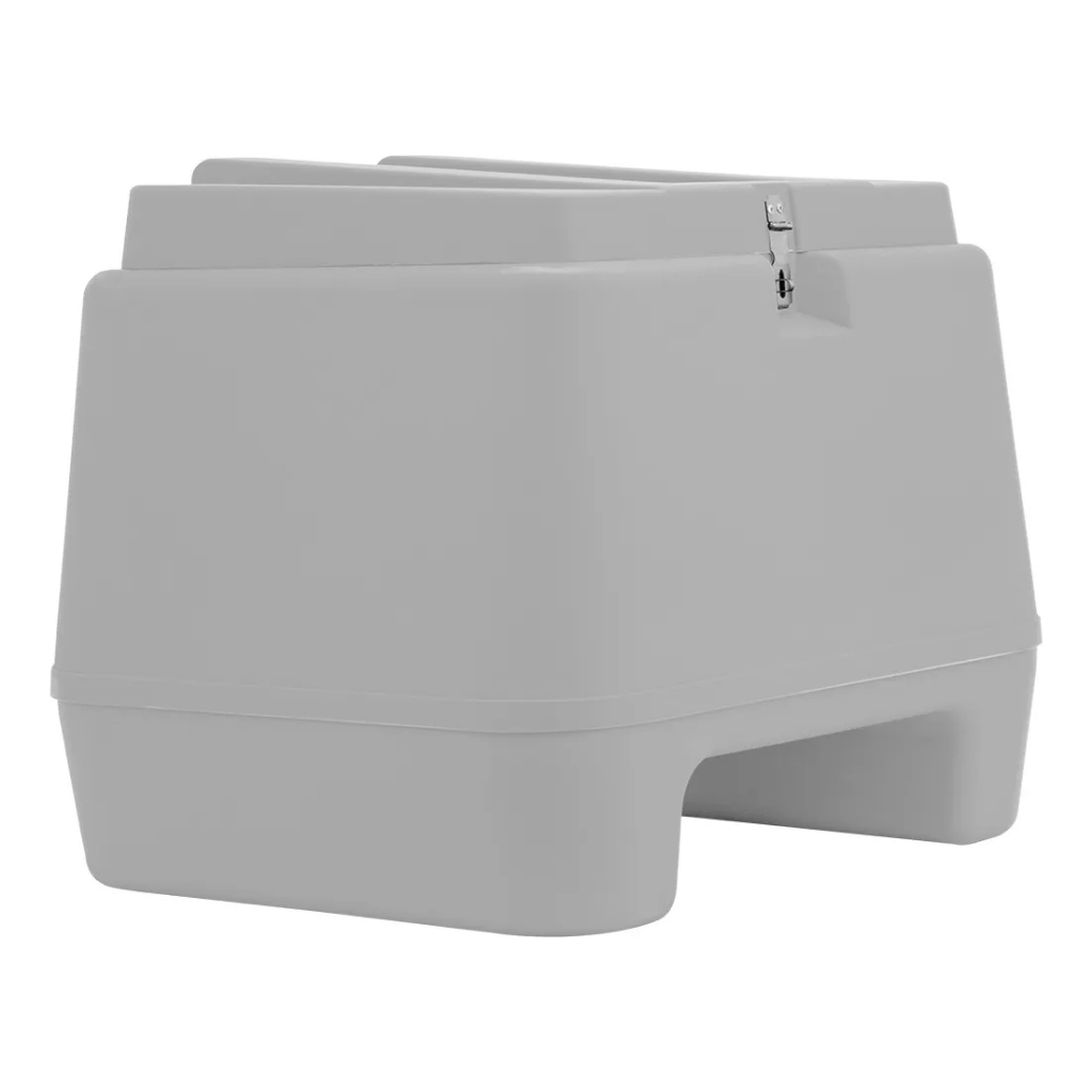 Baú 80 Litros Bauleto Moto Universal Pro Tork Delivery Preto e Branco