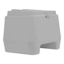 Baú 80 Litros Bauleto Moto Universal Pro Tork Delivery Preto e Branco