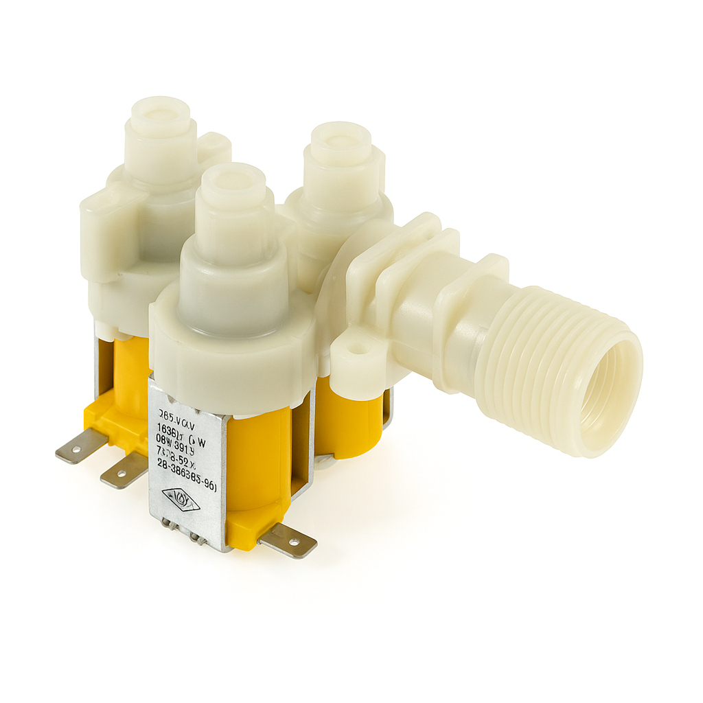 Válvula Tripla Entrada Água Lavadoras Brastemp 127v Compativel