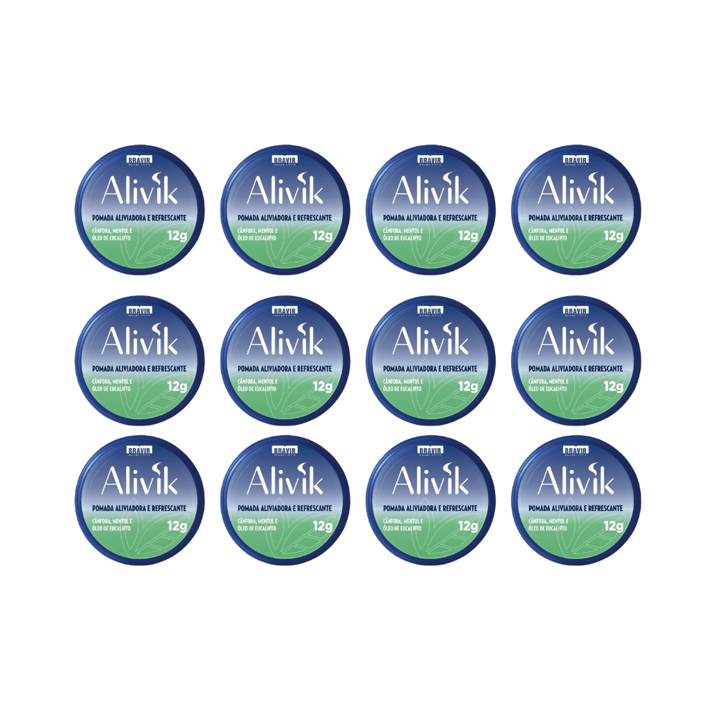 KIT com 1/2/3/6/12 un ALIVIK 12G em Oferta na Shopee