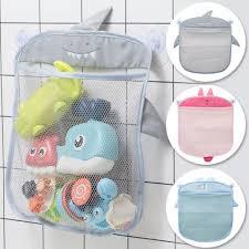 Saco Rede Animais Porta Brinquedo Organizador Para Guardar Brinquedos Infantil com Ventosa escorrer