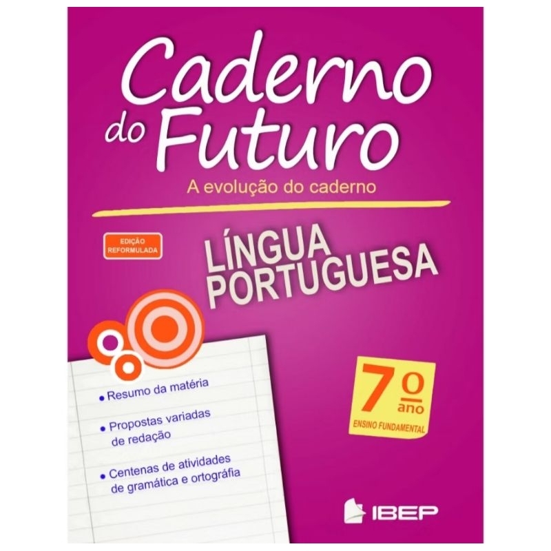 Kit  Caderno do Futuro 7 ano / Português  e Matemática / Aluno em Oferta na Shopee
