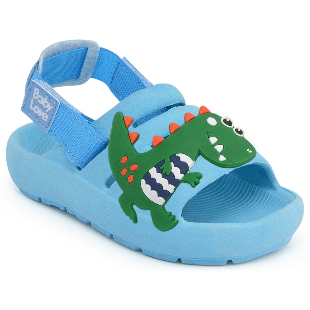 Sandália Babuche Chinelo Infantil Dino Ortopédico Menino Ajustável Macio