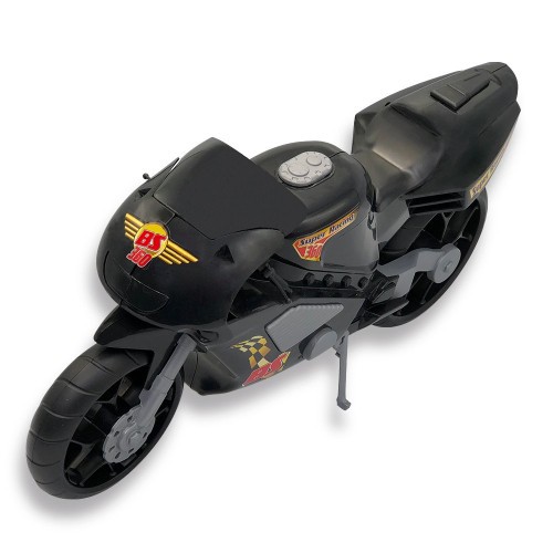 Brinquedo moto motinho motinha motoca infantil criança menino Super Moto 360 Esportiva - Preto preta