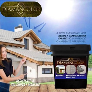 Manta Líquida 4,2L Impermeabilizante Telhados e Lajes Cores Alta Resistência Diamancolor em Oferta na Shopee