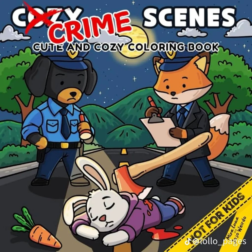 COLORING BOOK ADULTOS 18+ LIVRO DE COLORIR POLICIAL SERIES CSI