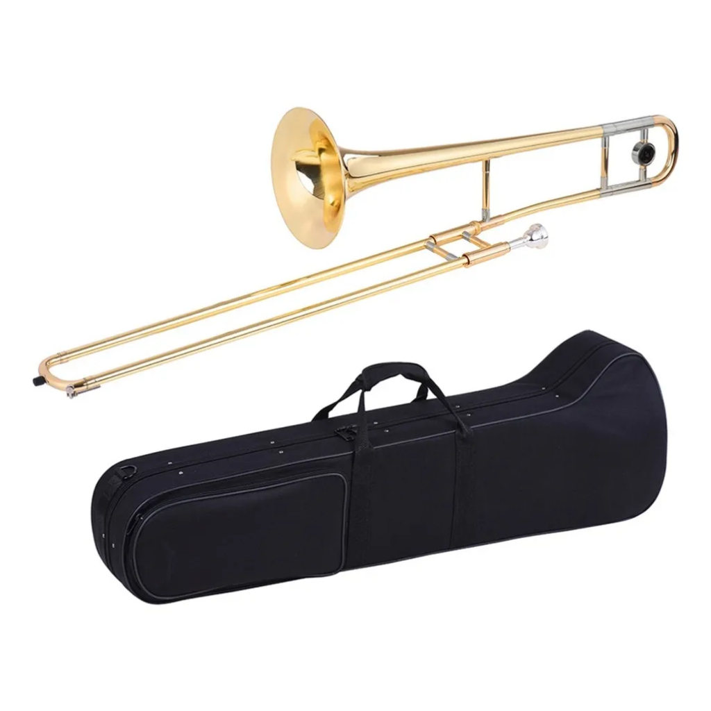 Trombone De Vara Konig Bb Laqueado Dourado em Oferta na Shopee