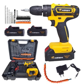 Parafusadeira Furadeira Bateria 12V 20V com Bateria de Lítio com Maleta de Acessórios em Oferta na Shopee