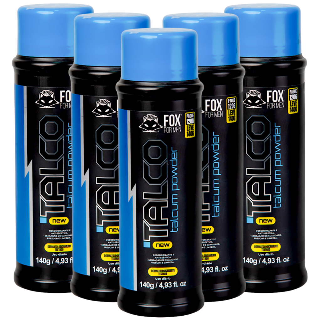 Talco para barearia 140g fox for men