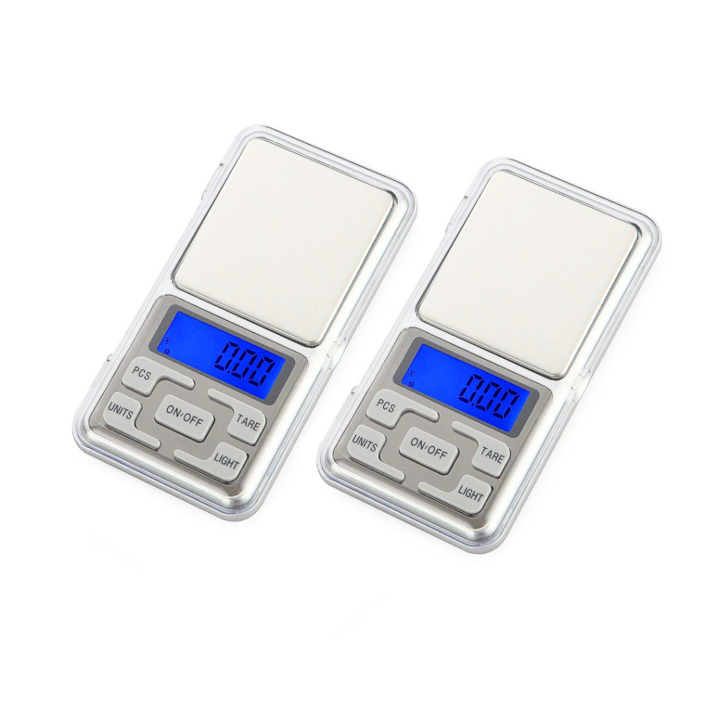 Kit 2 Mini Balança Digital Eletrônica Precisão 0.01g até 500g