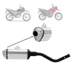 Escapamento 160 Ponteira Bros 2015 Até 2020 Pro Tork Mini 3 Stamp Xre 190 2016 A 2019 Esportivo