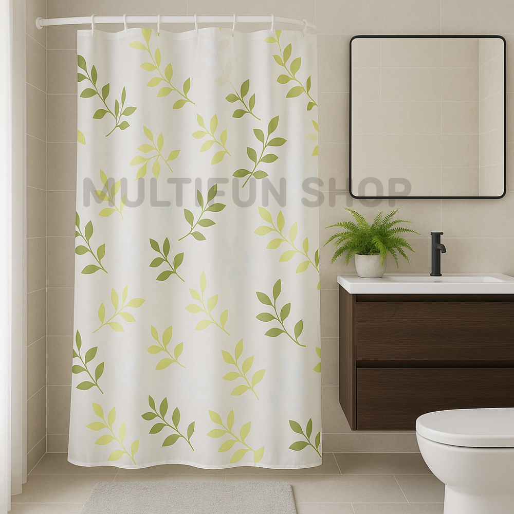 Cortina de Banheiro 177x180cm  Anti Mofo| Impermeável Estampas Variadas Envio Rápido