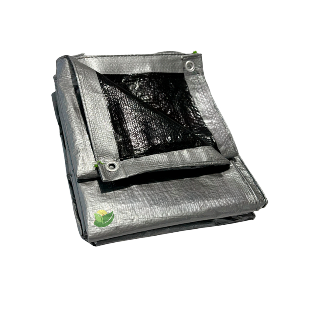 Lona Leve Forte 6x4 Blackout Prata Impermeável Multiuso Micras Resistente Sol Garagem Jardim Lazer