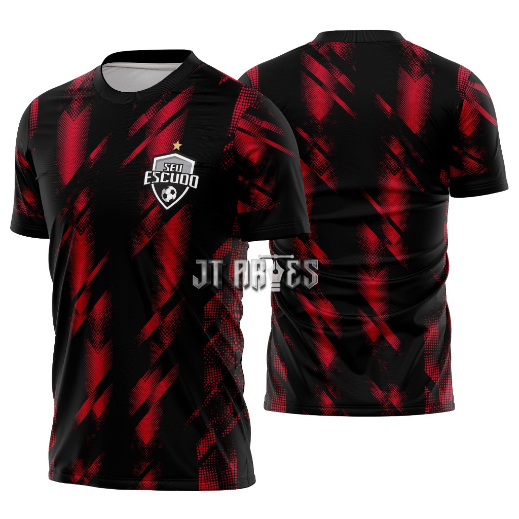 Camiseta camisa personalizada futebol amador/várzea/pelada com nome e número de jogador mod 92