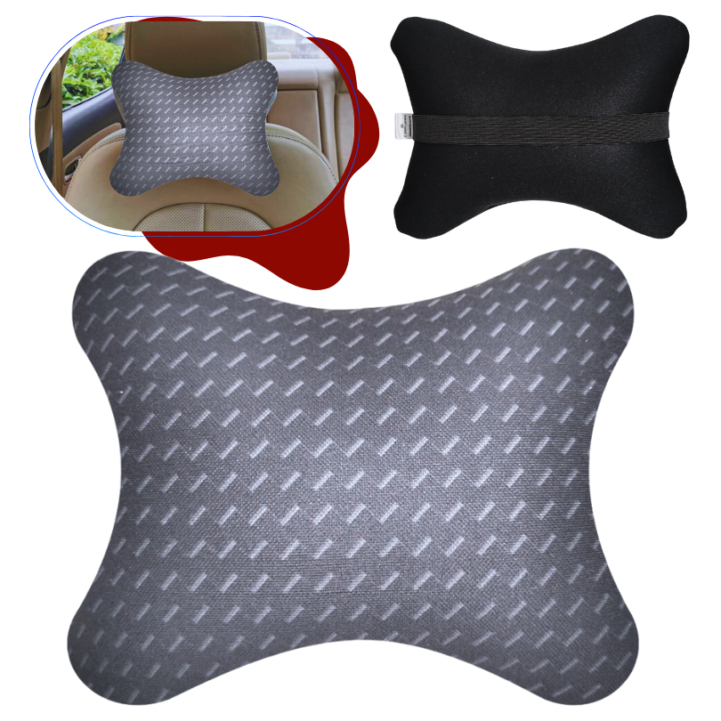 Almofada Apoio Cervical De Pescoço E Cabeça Em Neoprene Para Carro,Onibus e cadeira gamer Variado