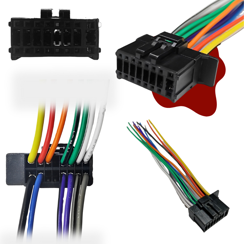 Chicote Radio Pioneer Mvh 88ub Mvh 98ub Mvh-s218bt Deh-x1680 em Oferta na Shopee