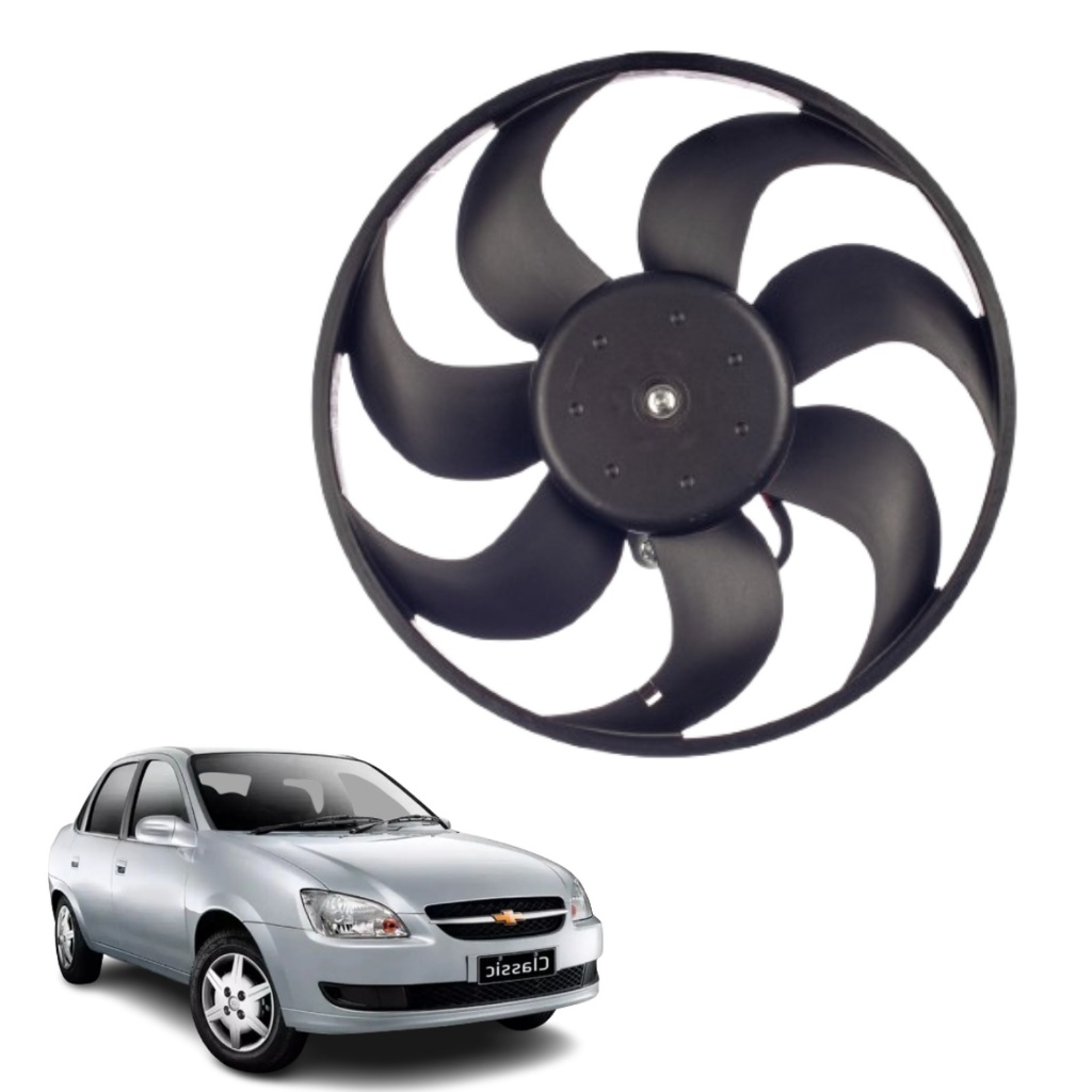 ELETROVENTILADOR/VENTOINHA GM CLASSIC 2012/2017 C/ AR 7 PÁS em Oferta na Shopee