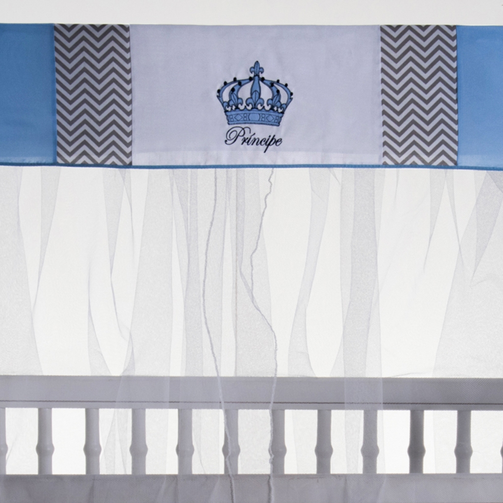 Mosquiteiro Para Berço Americano com Bando Coroa Menino Menina Resistente em Oferta na Shopee