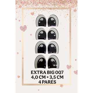 Olhos Resinados Adesivo Grande Para Eva E Feltro Extra Big 7 em Oferta na Shopee