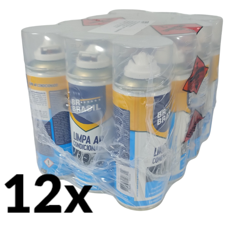 12x  Higienizador Ar Condicionado Carro Spray Fragrância 210 Ml BR Brasil Limpa ar automotivo em Oferta na Shopee