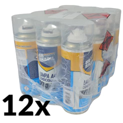 12x Higienizador Ar Condicionado Carro Spray Fragrância 210 Ml BR Brasil Limpa ar automotivo