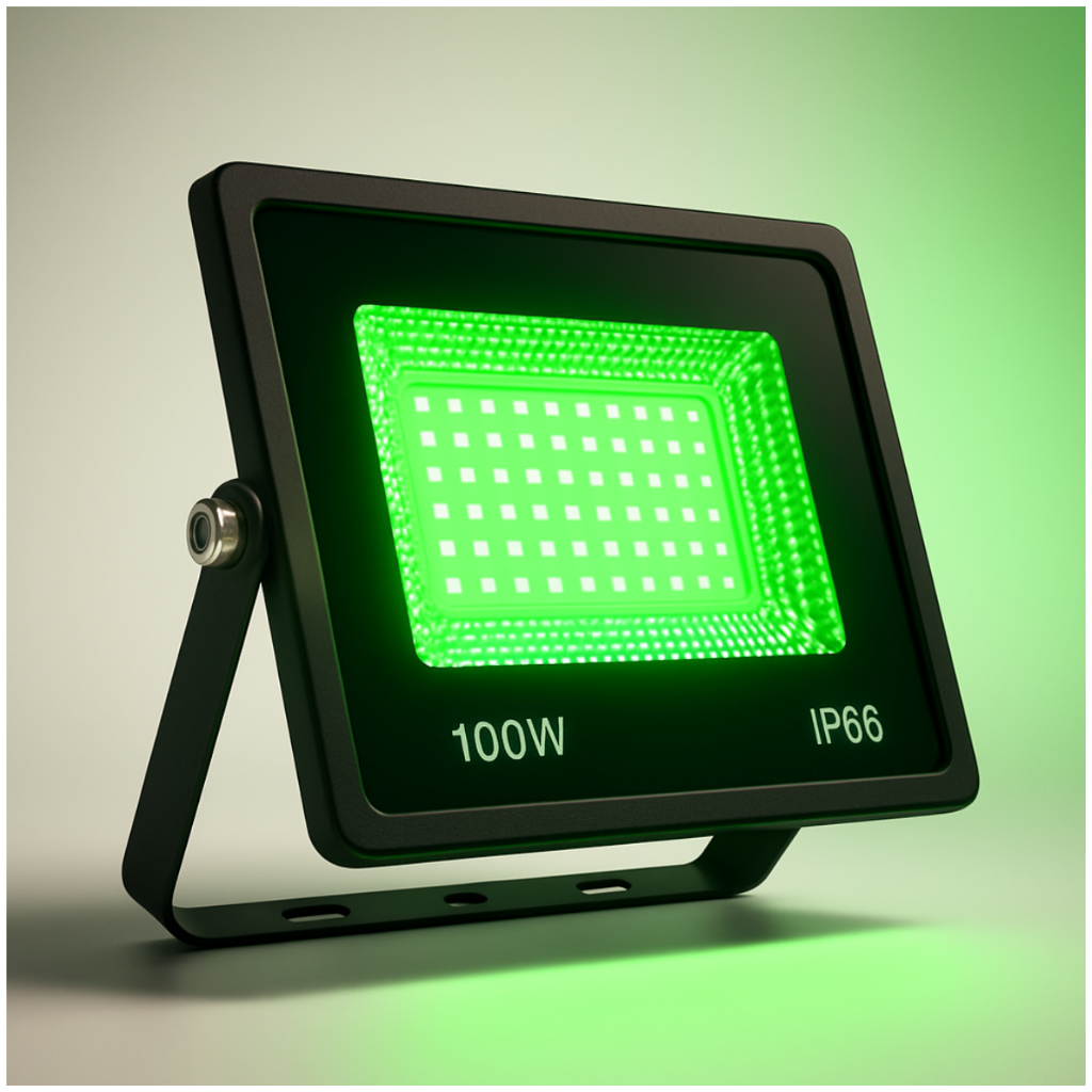 KIT 5 Refletor Holofote Led 100w Verde Jardim Decoração Campo Paisagismo Ip66 Bivolt Area Externa em Oferta na Shopee