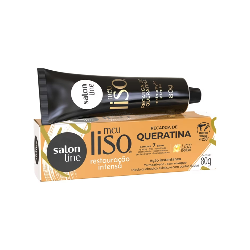 Recarga Queratina - Meu Liso Hidrata Demais Salon Line 80ml