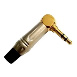 Plug Conector P2 Cachimbo Em L Hjh Com Ponta Banhada A Ouro HJ162