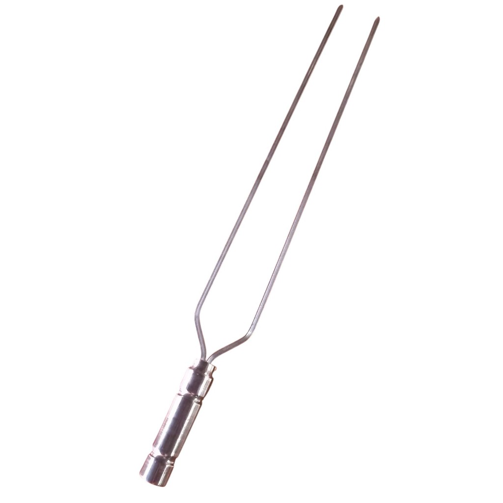 Espeto de Alumínio 50 cm (duplo) Churrasco