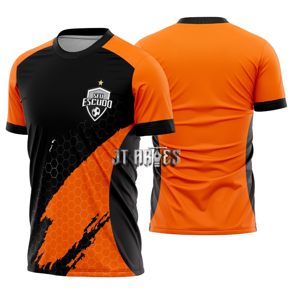 Camiseta camisa personalizada futebol amador/várzea/pelada com nome e número de jogador mod 156