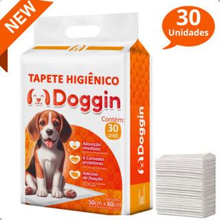 Tapete Higiênico para Cachorro Doggin 60 x 50 cm - 30 Unidades em Oferta na Shopee